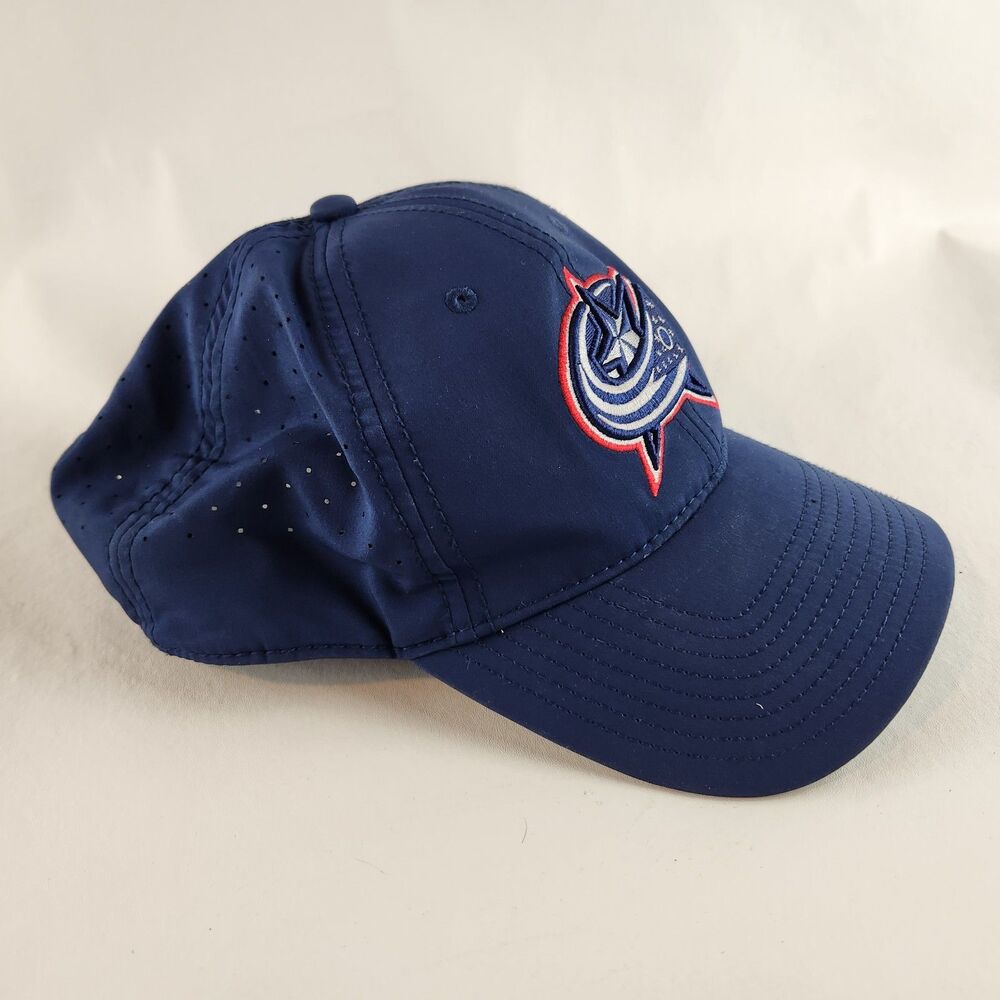 Columbus Blue Jackets Hat Navy Adjustable Authentic Pro Fanatics Hockey Cap - Picture 2 of 12